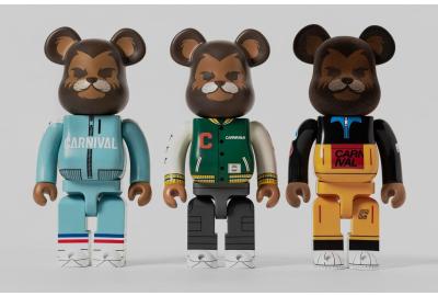 Carnival BE@RBRICK "Lion Letterman" 100% & 400% box set (4,890 THB) | Online Raffle Via. Carnival Application